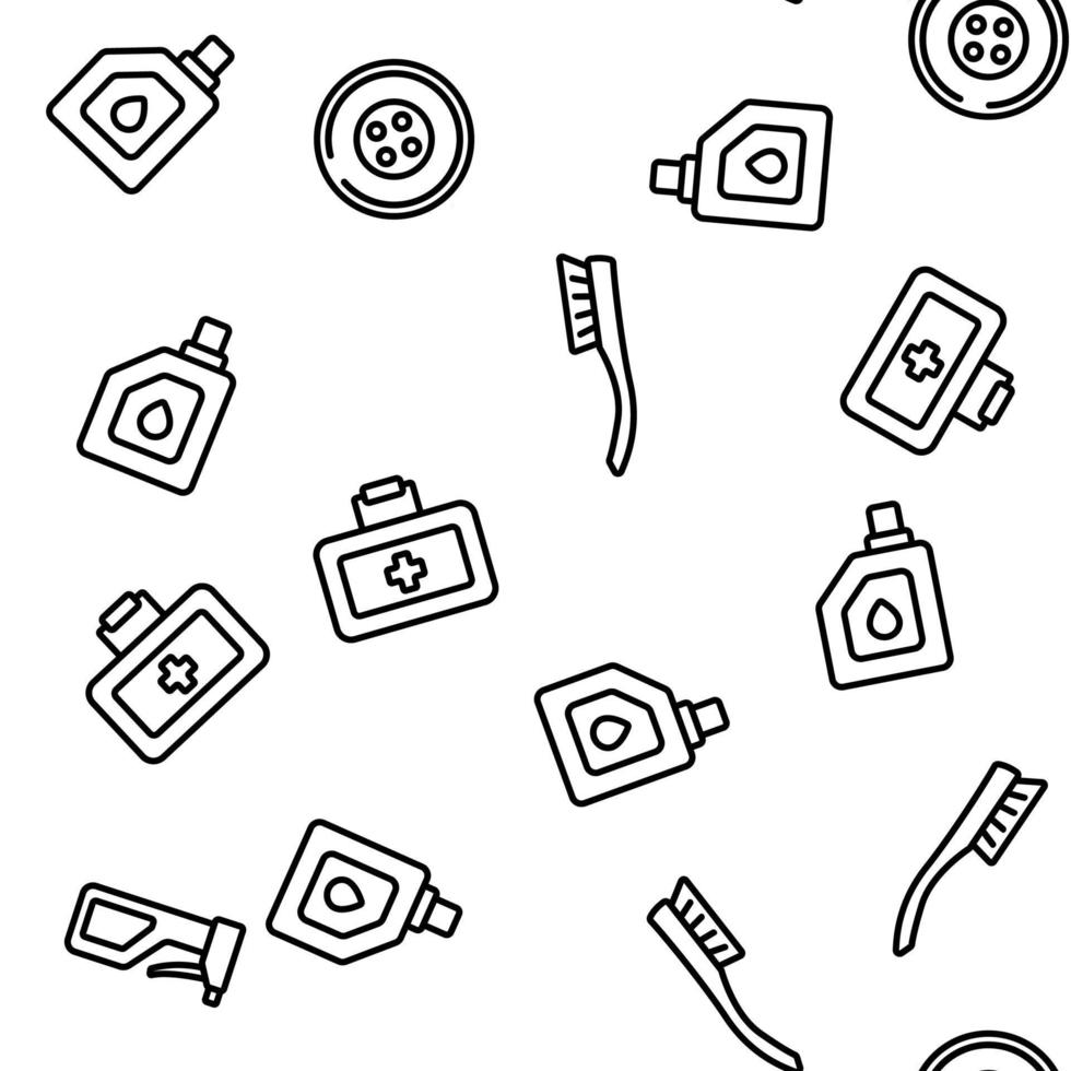 Car Accessories Tool Vector Seamless Pattern