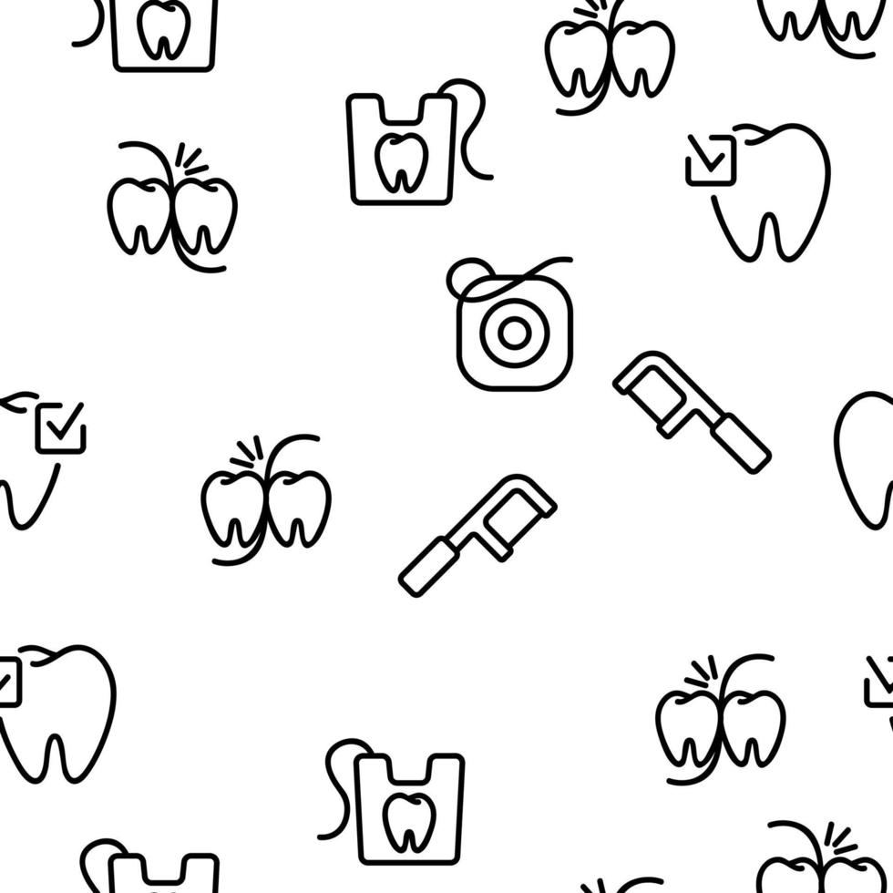 Mouth Wash Hygiene Vector Seamless Pattern