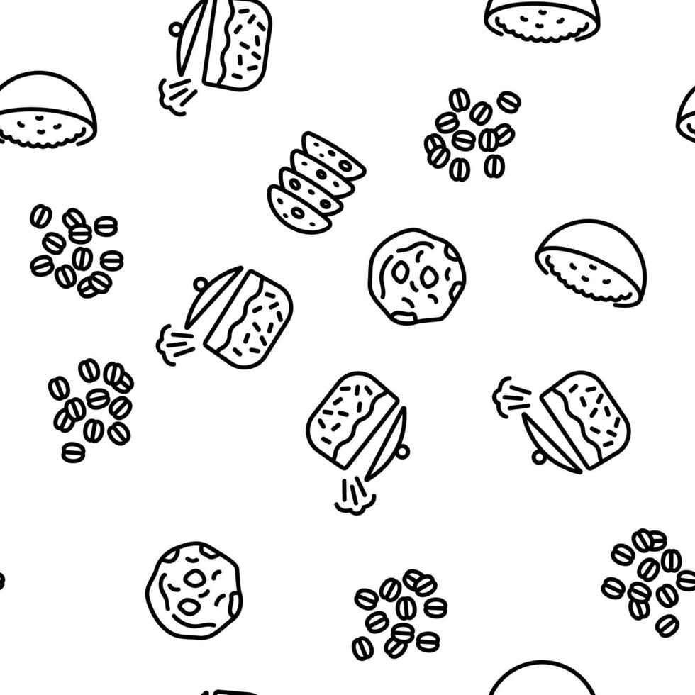 Oatmeal Healthy Food Vector Seamless Pattern