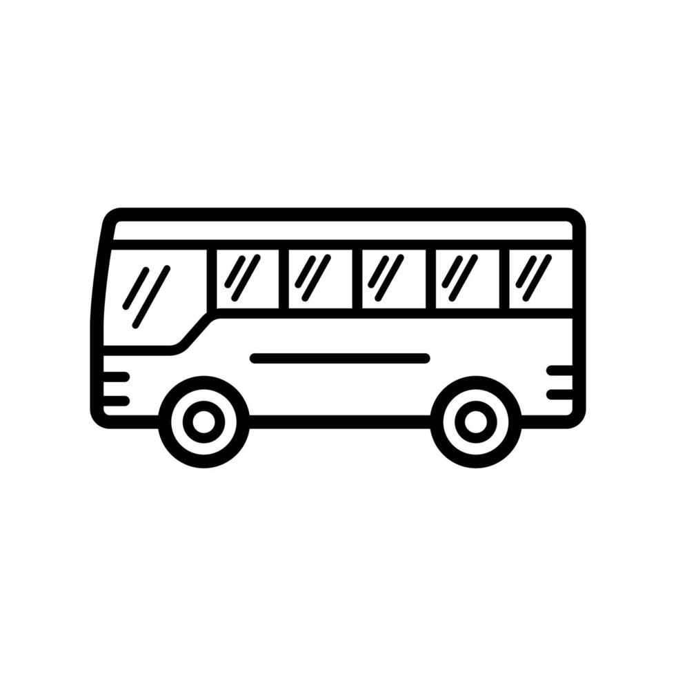 plantilla de diseño de vector de icono de autobús