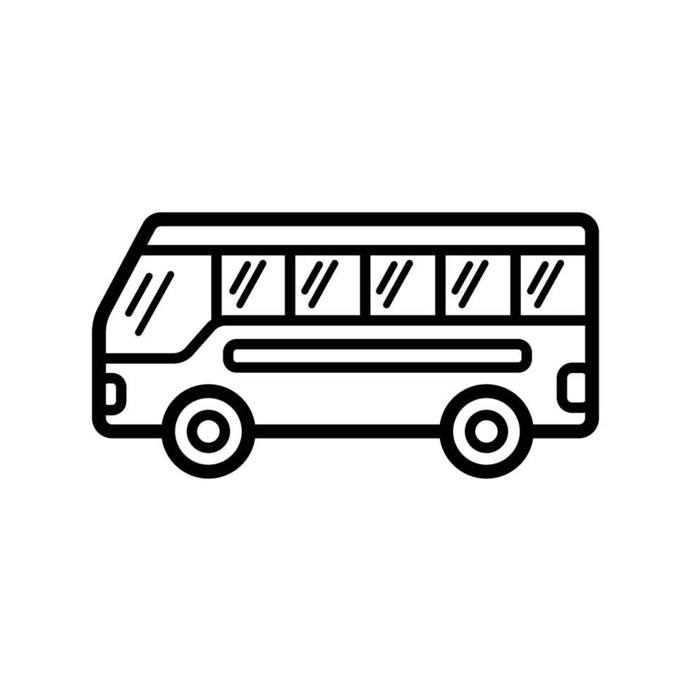 plantilla de diseño de vector de icono de autobús