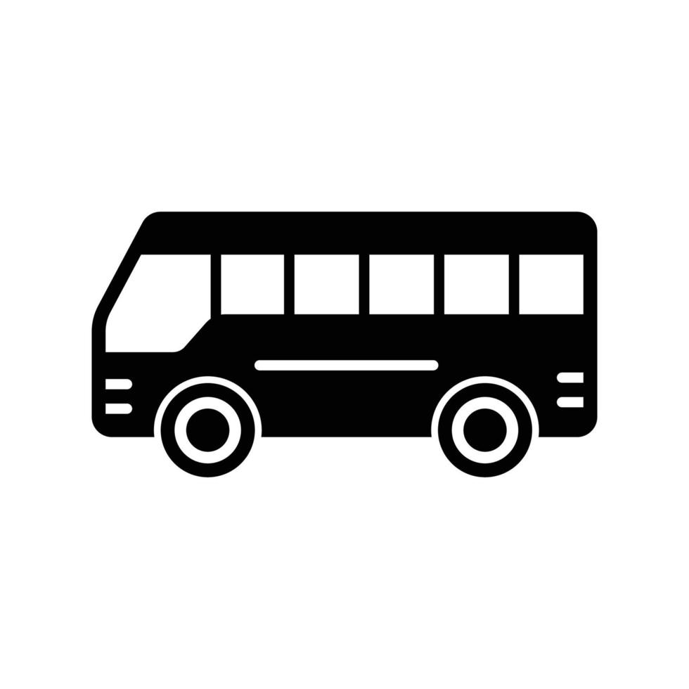 plantilla de diseño de vector de icono de autobús