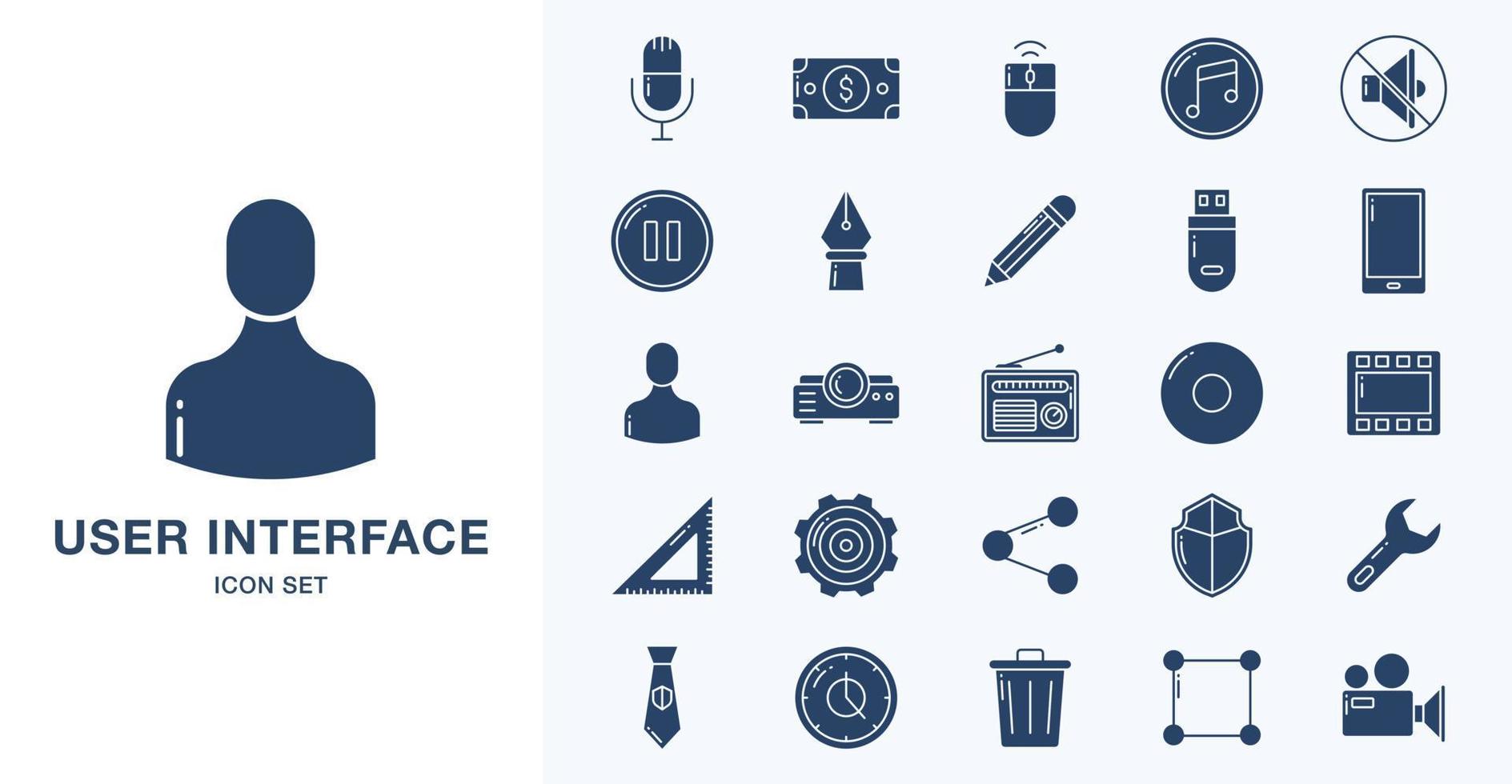 Basic ui, Essential, Icon, web, icon set, solid icon set vector