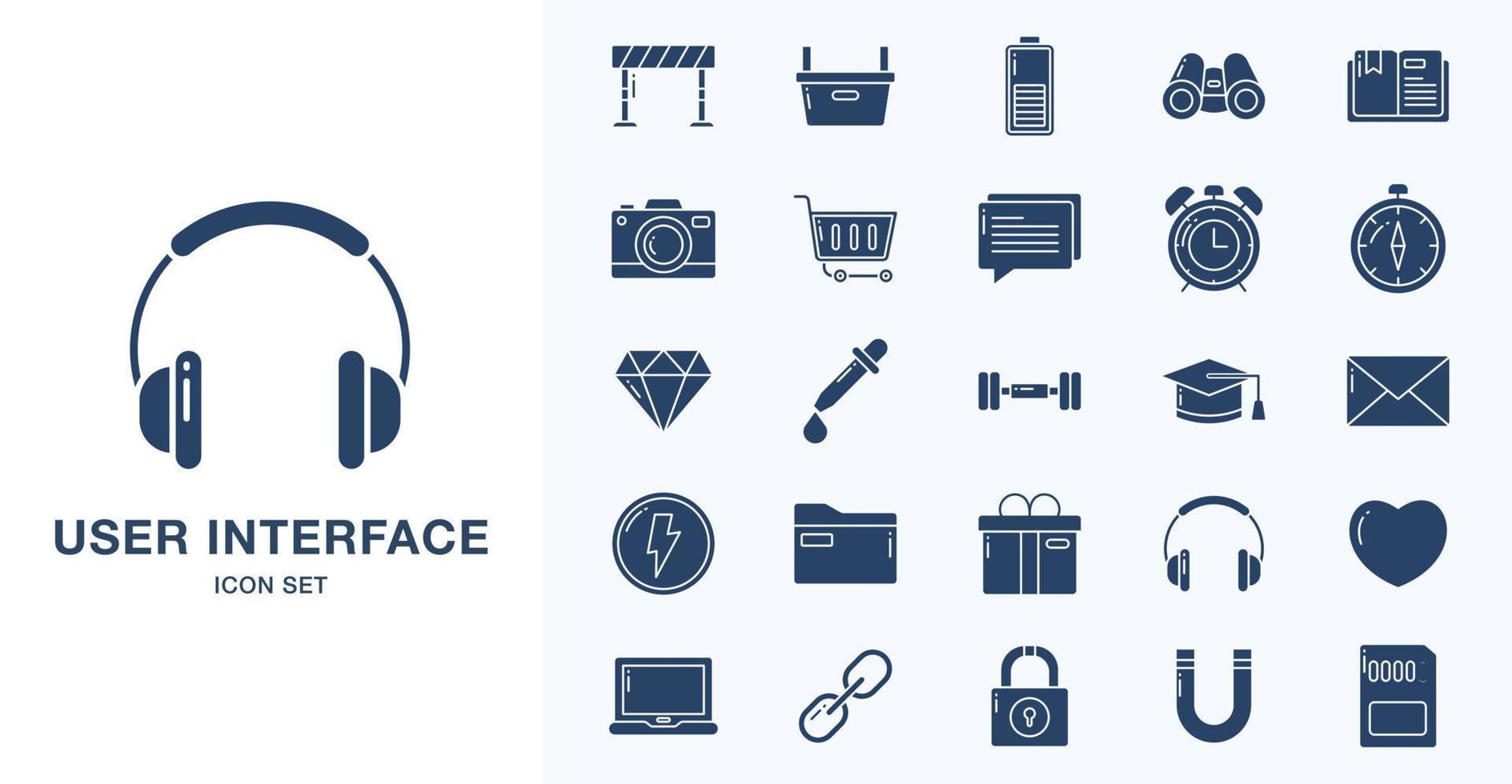 Basic ui, Essential, Icon, web, icon set, solid icon set vector