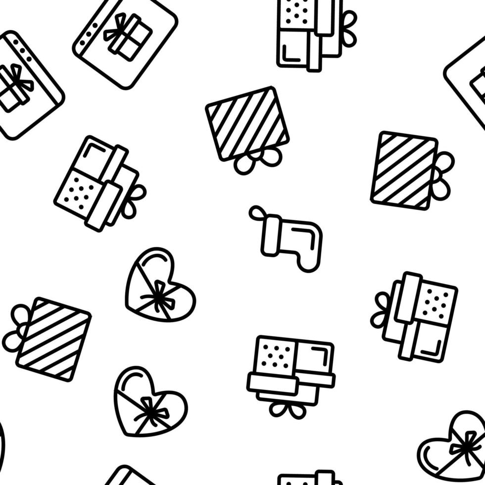 Gift Seamless Pattern Vector