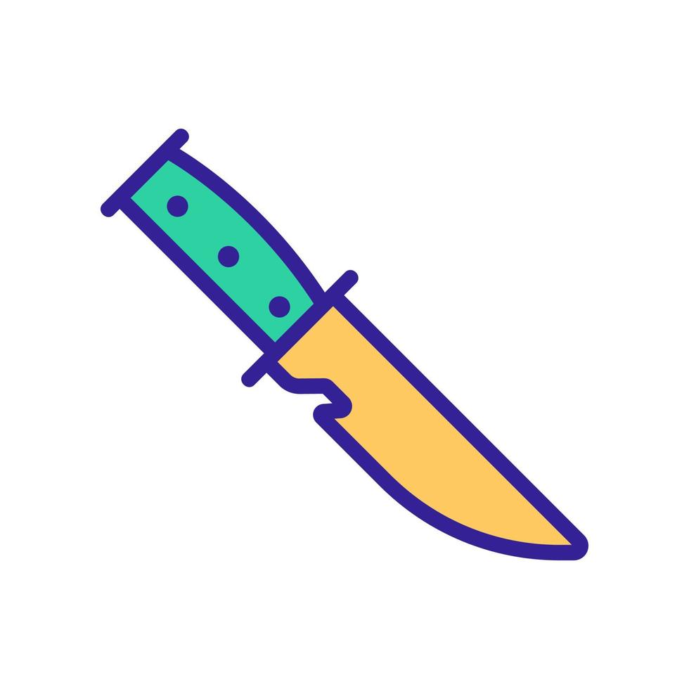 cuchillo para vector de icono de pescado. ilustración de símbolo de contorno aislado