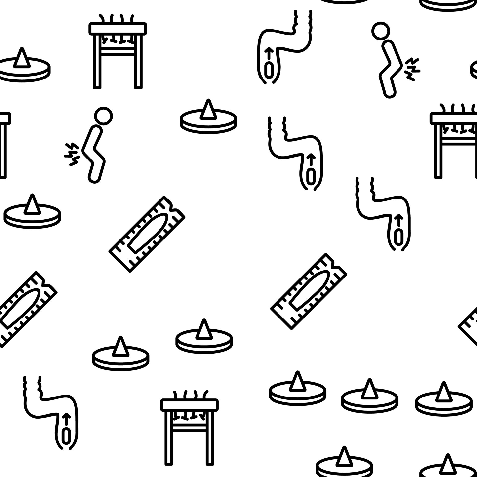 Hemorrhoids Disease Vector Seamless Pattern 10018124 Vector Art at Vecteezy