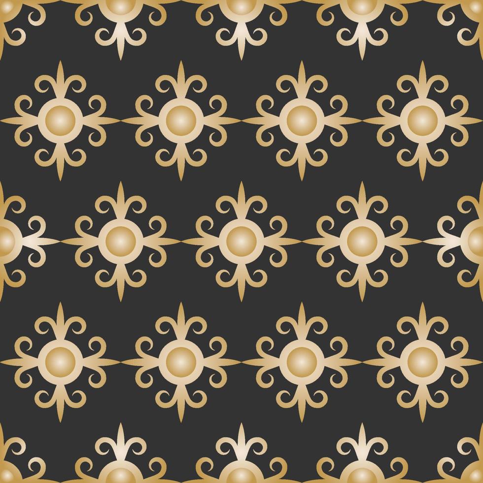 luxury gold ornamental seamless pattern vector