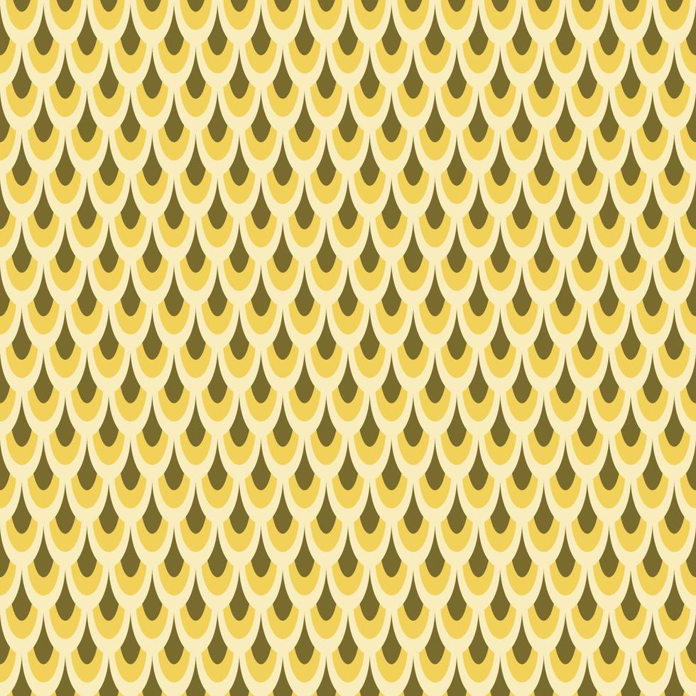 gold bird scales seamless pattern vector