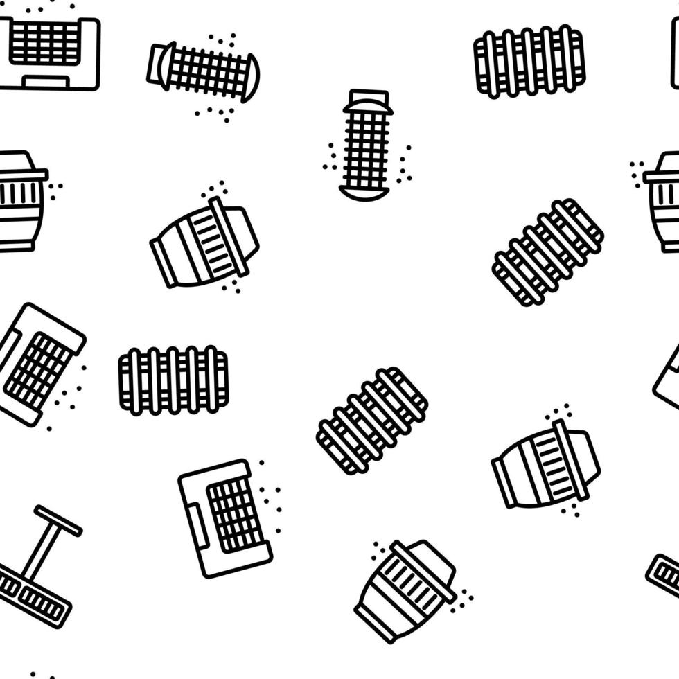 Bug Zapper Equipment Vector Seamless Pattern