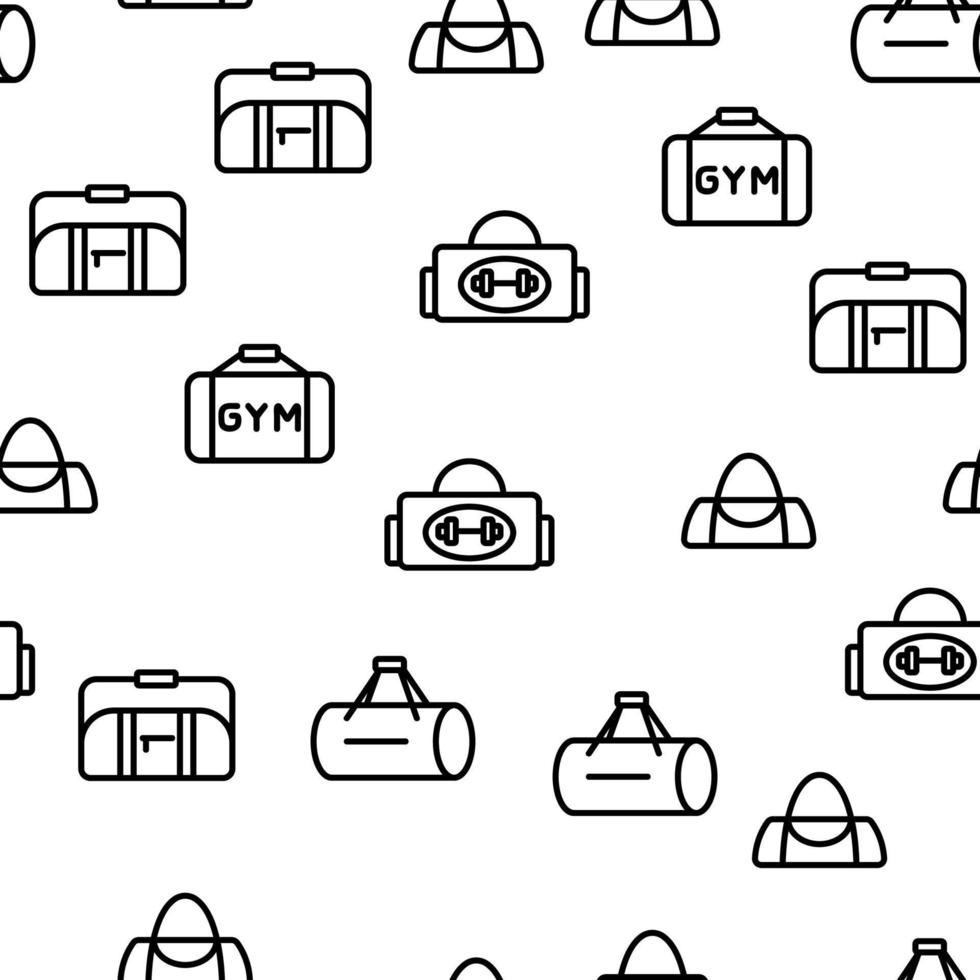 Gym Bag Accessory Vector Seamless Pattern 10018251 Vector Art at Vecteezy
