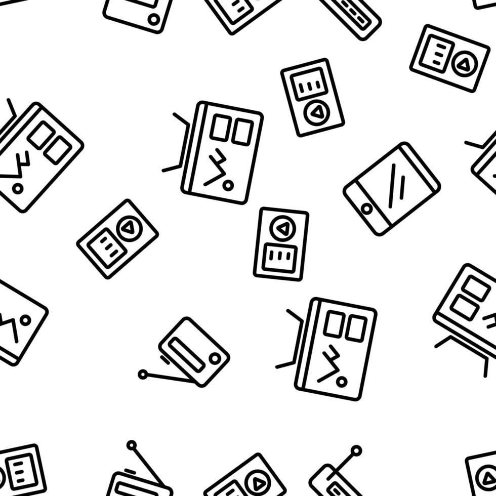 Different Devices Seamless Pattern Vector