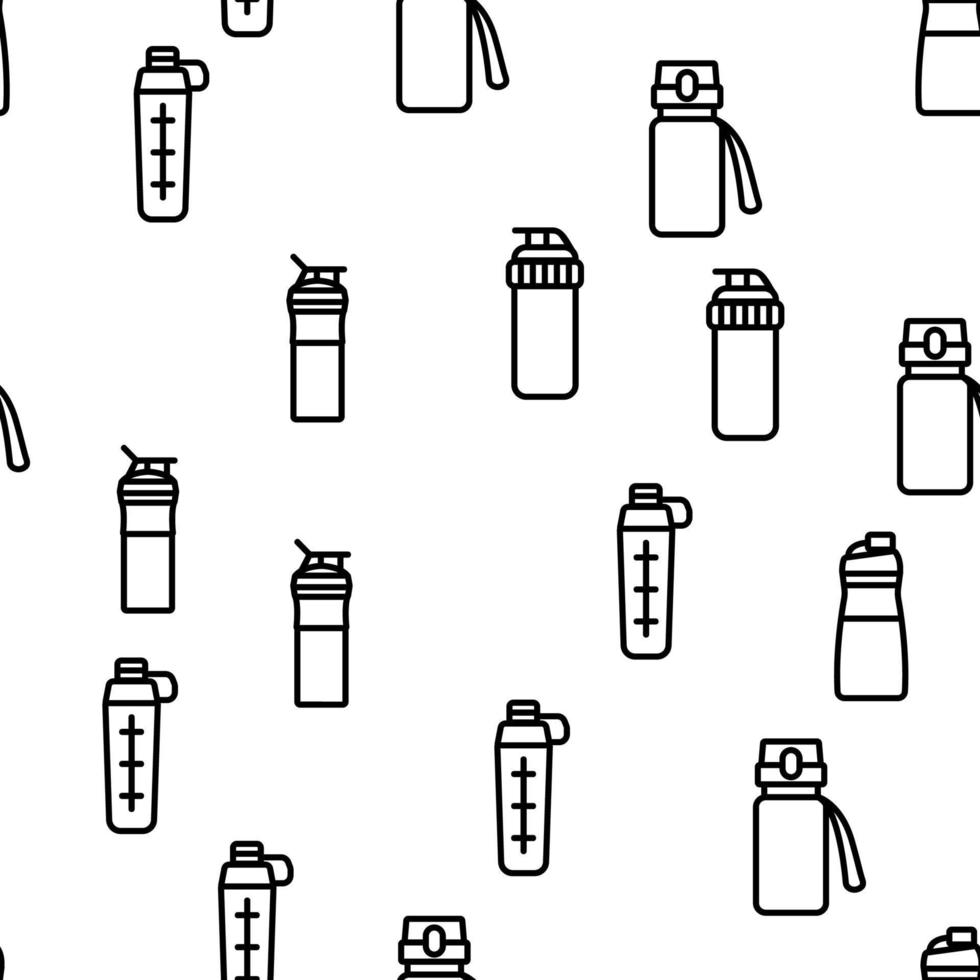 Sport Shaker Tool Vector Seamless Pattern