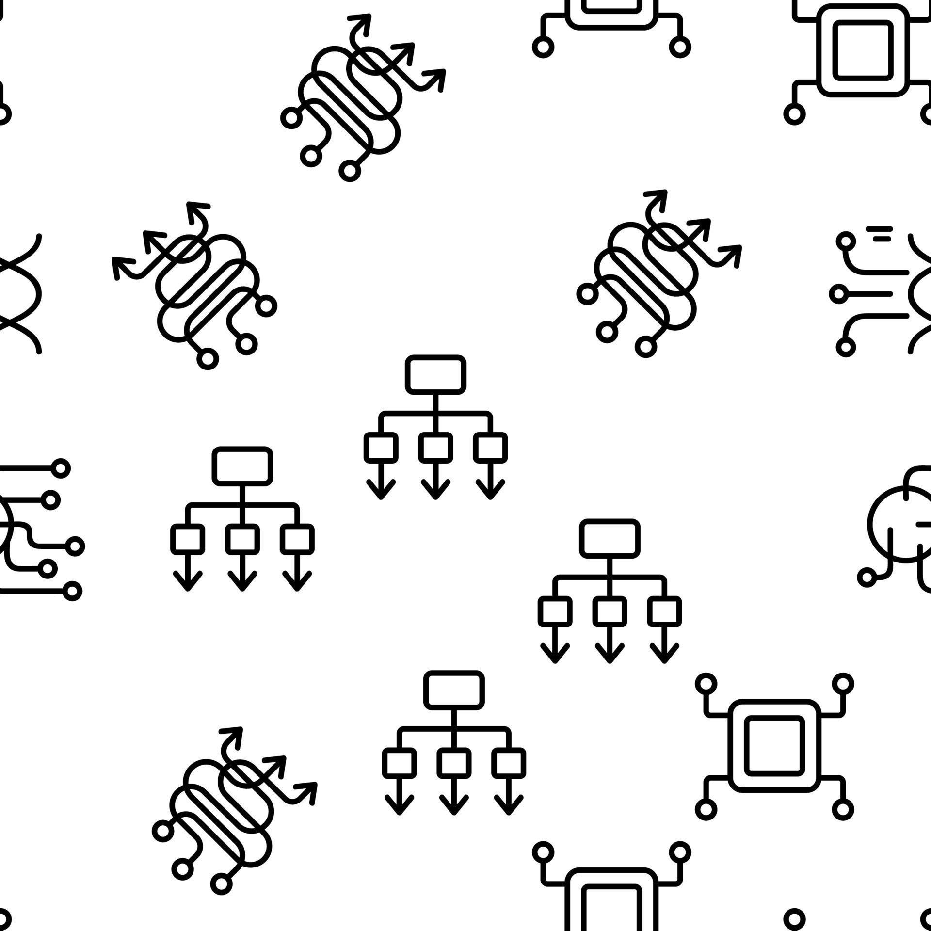 Data Analysis Analytic Vector Seamless Pattern 10018644 Vector Art at ...