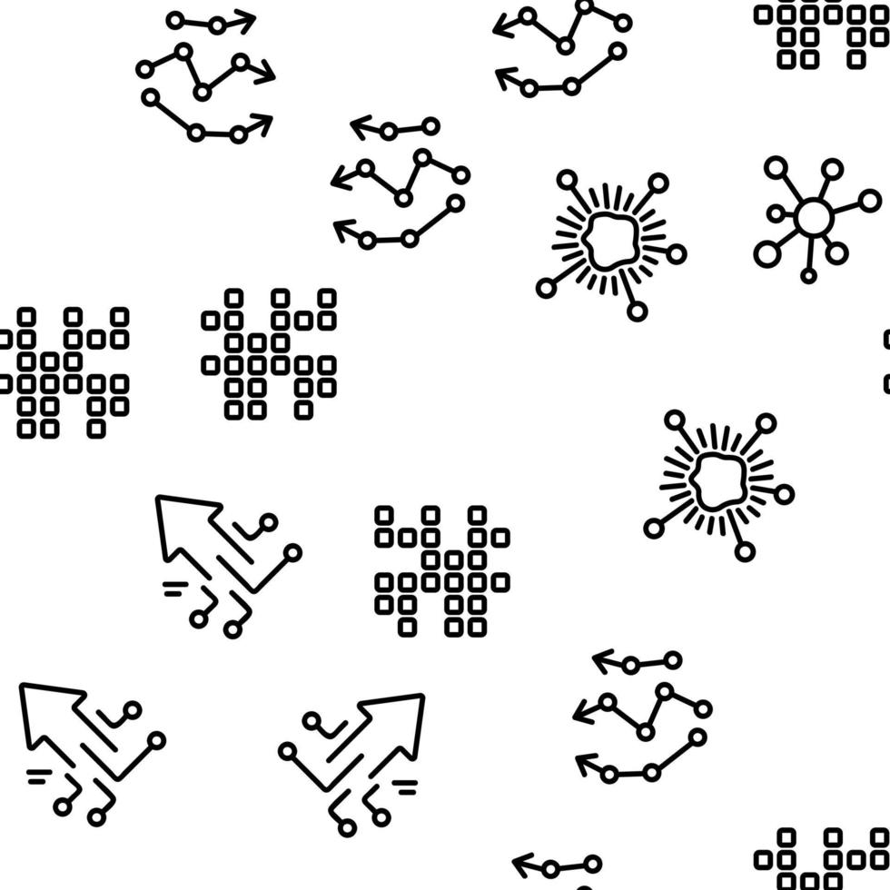 Data Analysis Analytic Vector Seamless Pattern