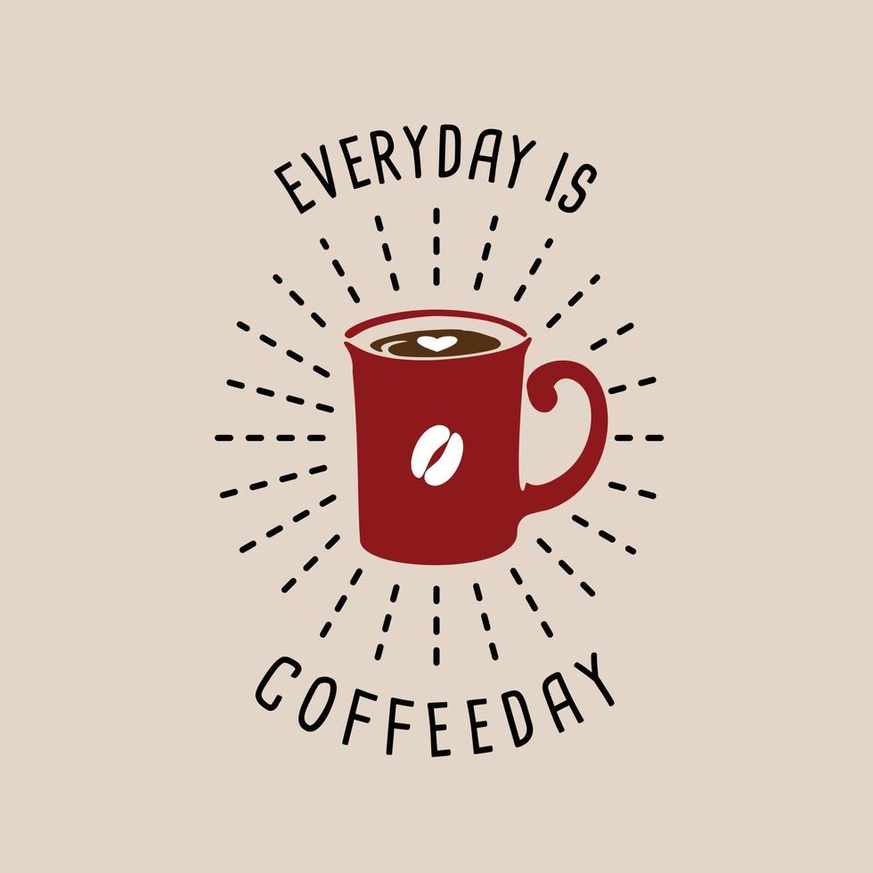 vector illustration of coffee themed background design