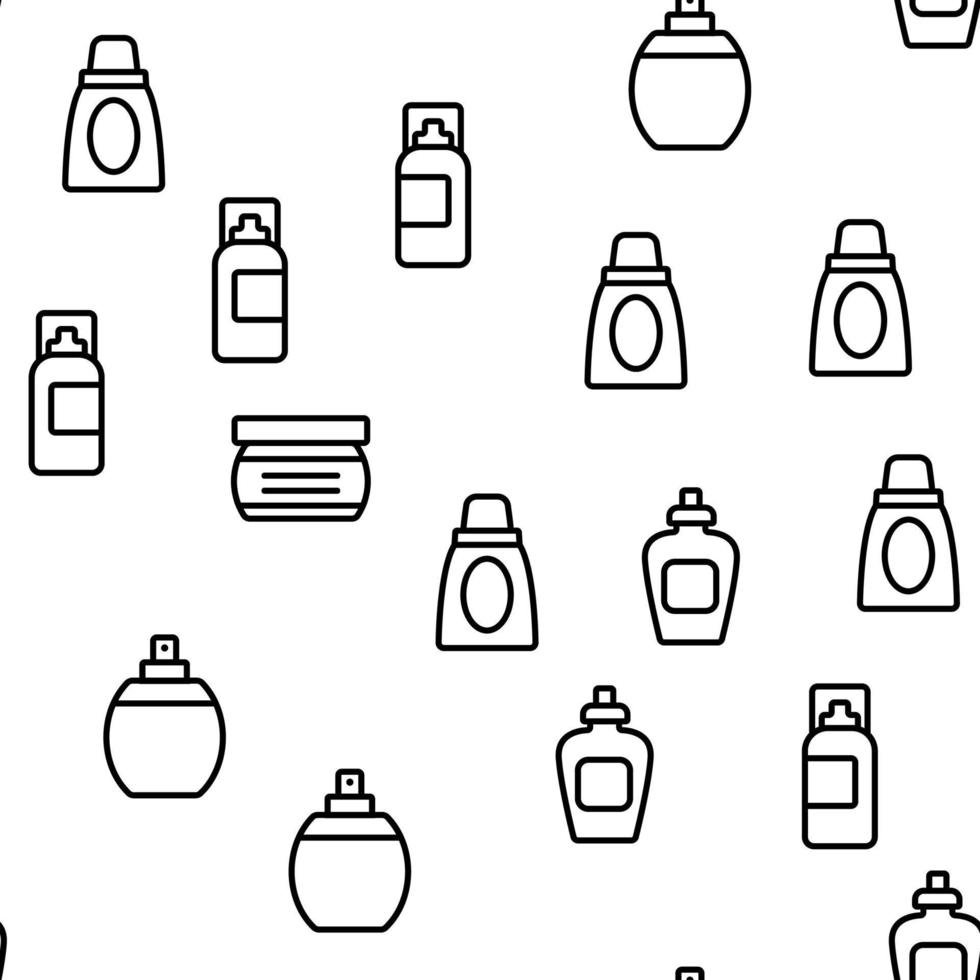 Moisturizer Cream Vector Seamless Pattern