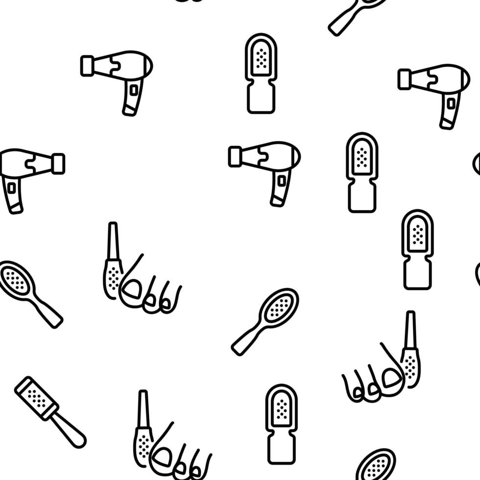 Callus Remover Tool Vector Seamless Pattern