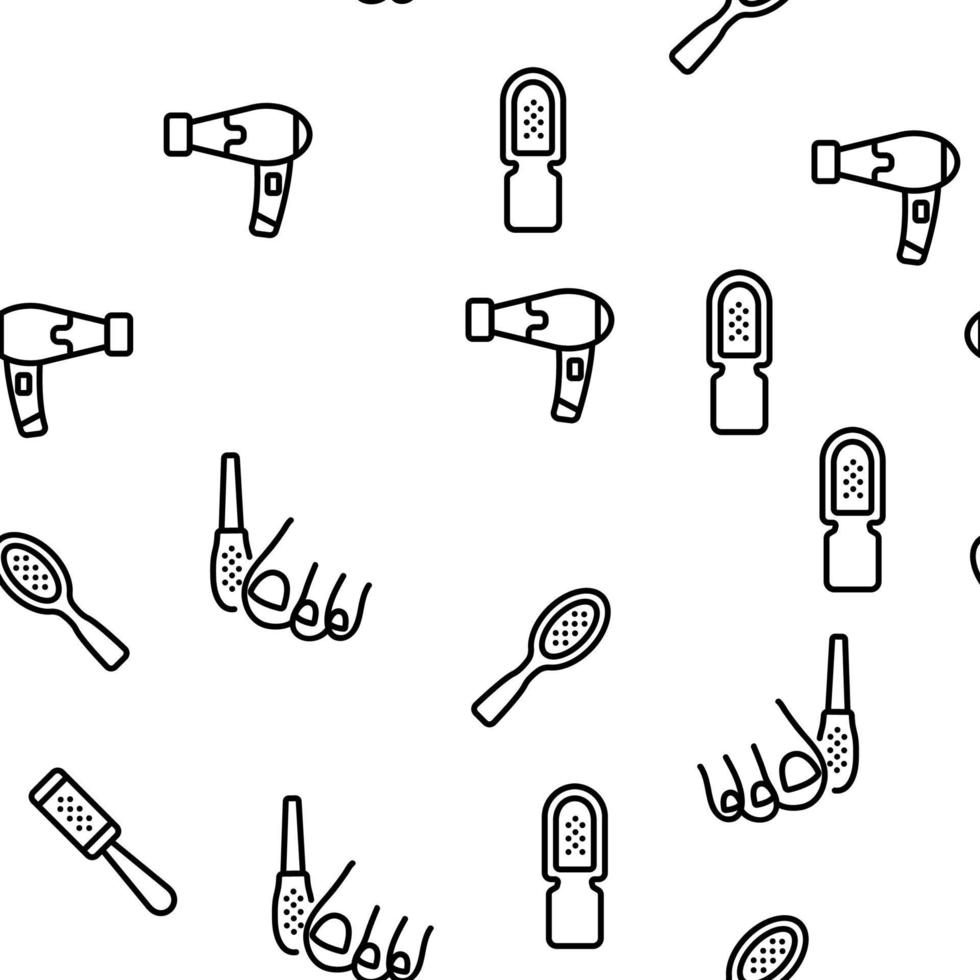 Callus Remover Tool Vector Seamless Pattern