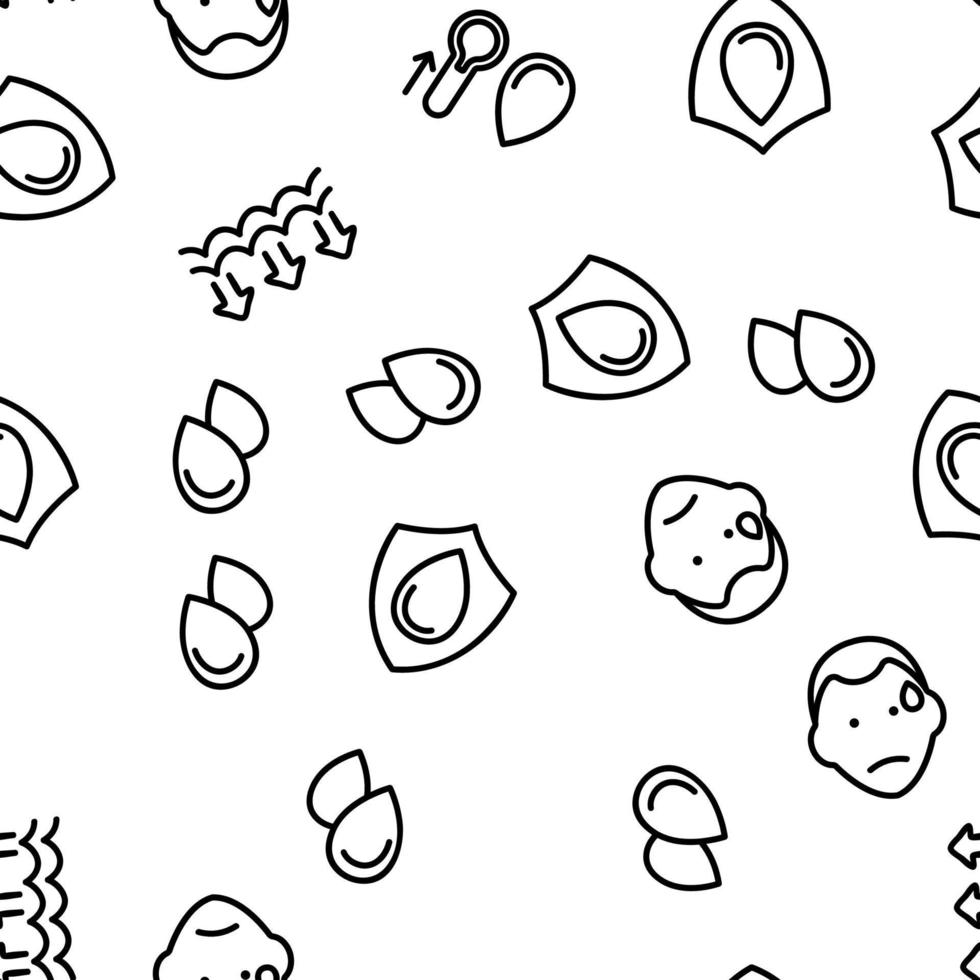 Moisture Water Drop Vector Seamless Pattern