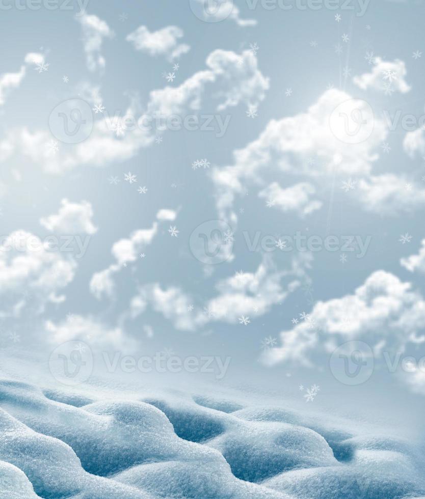 background of snow photo