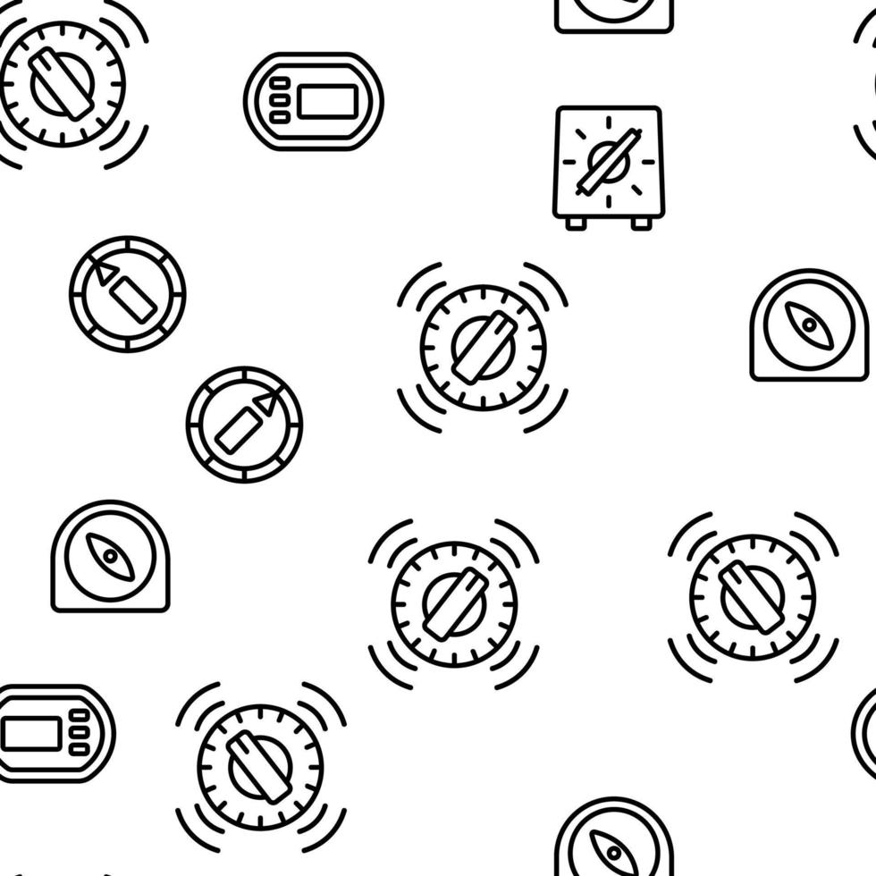 Kitchen Timer Tool Vector Seamless Pattern 10019305 Vector Art at Vecteezy