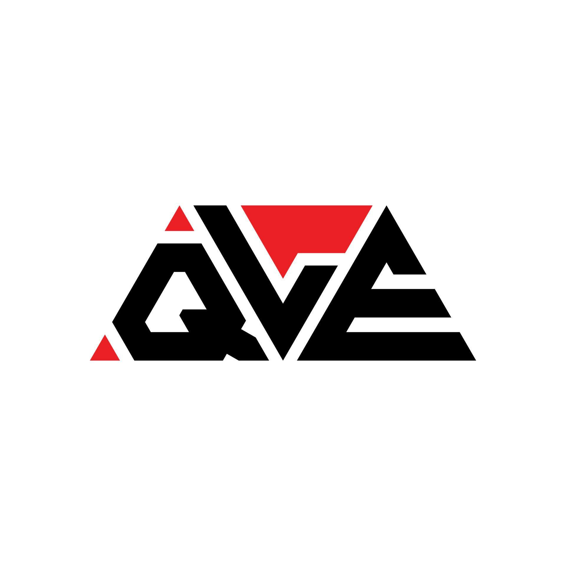 QLE triangle letter logo design with triangle shape. QLE triangle logo