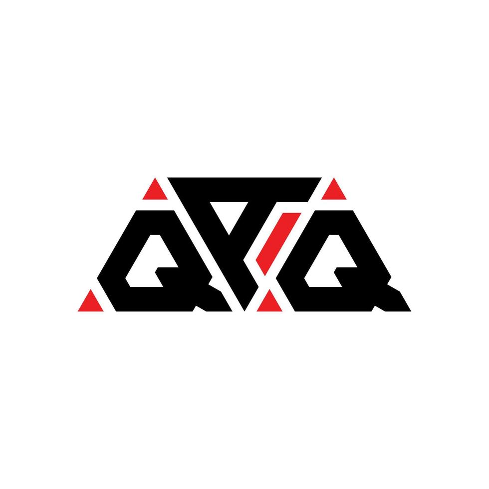 diseño de logotipo de letra triangular qaq con forma de triángulo. monograma de diseño del logotipo del triángulo qaq. plantilla de logotipo de vector de triángulo qaq con color rojo. logotipo triangular qaq logotipo simple, elegante y lujoso. qaq