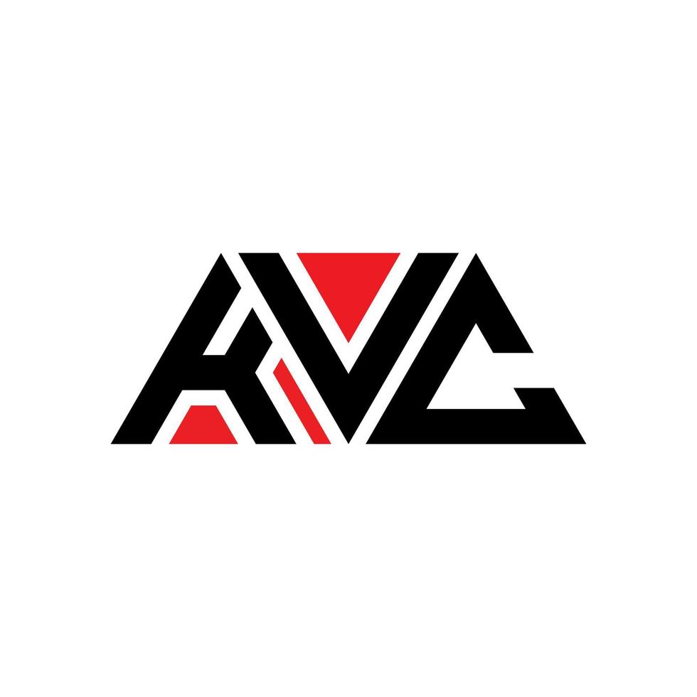 KVC triangle letter logo design with triangle shape. KVC triangle logo design monogram. KVC triangle vector logo template with red color. KVC triangular logo Simple, Elegant, and Luxurious Logo. KVC