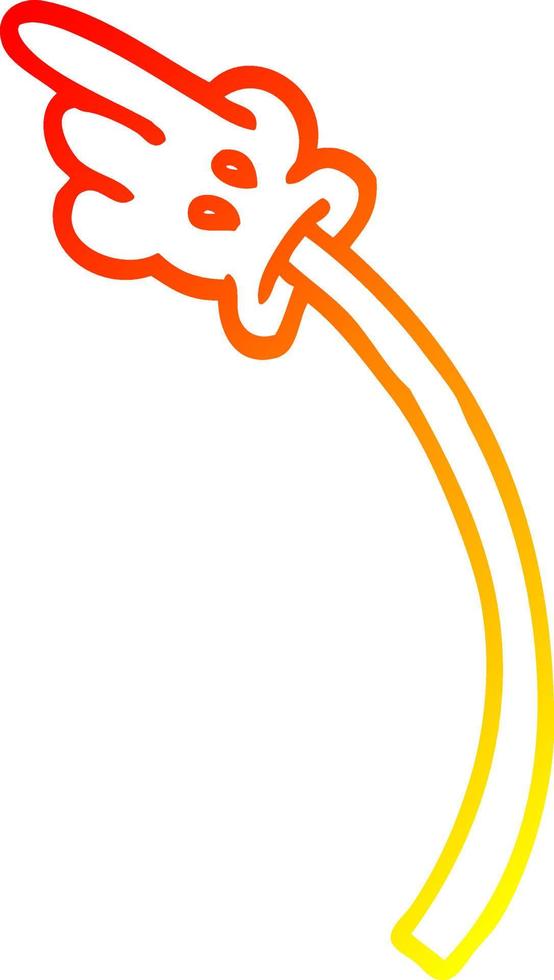 warm gradient line drawing cartoon hand gestures vector