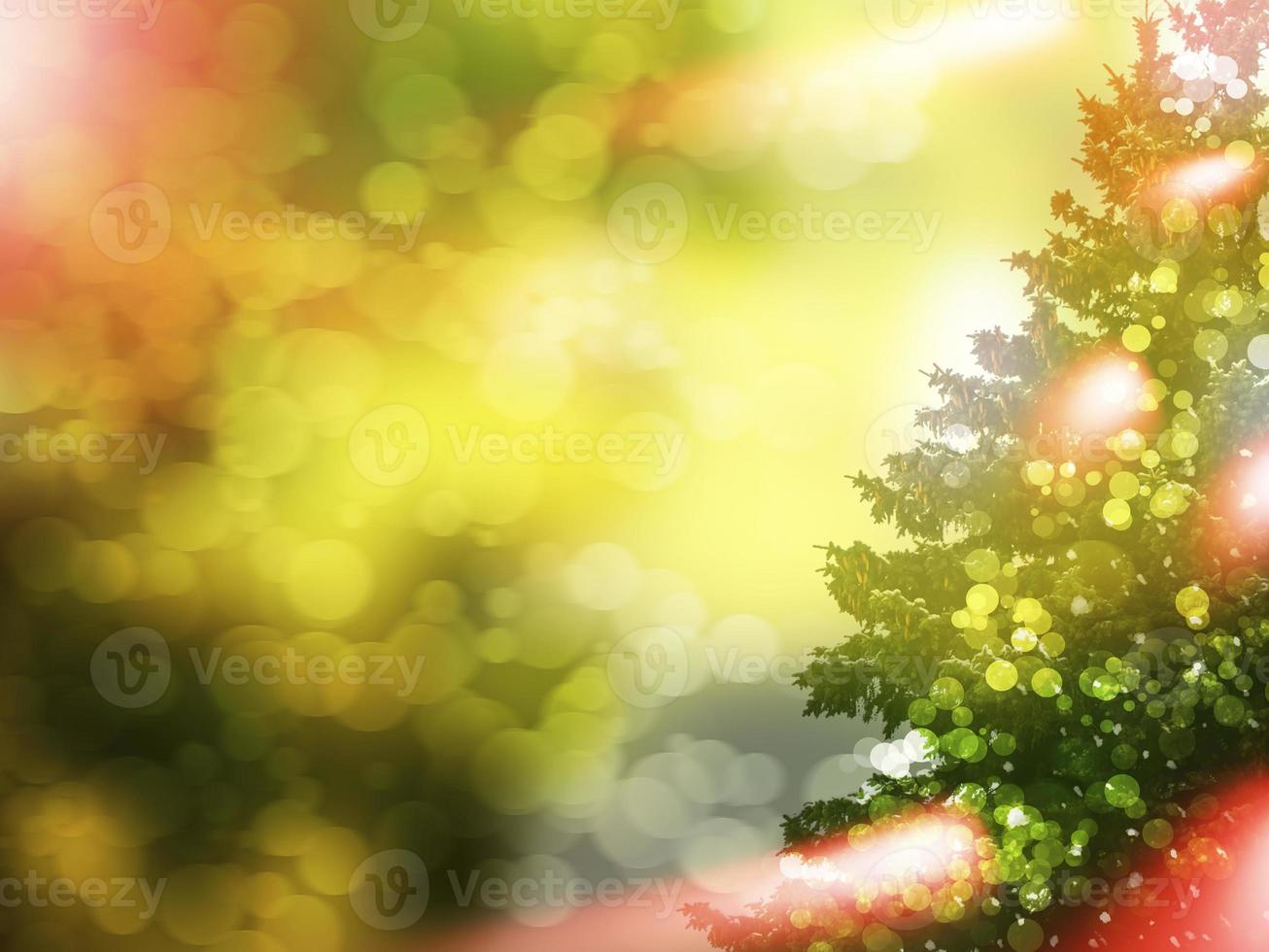 Winter landscape. Snow covered trees. christmas background photo