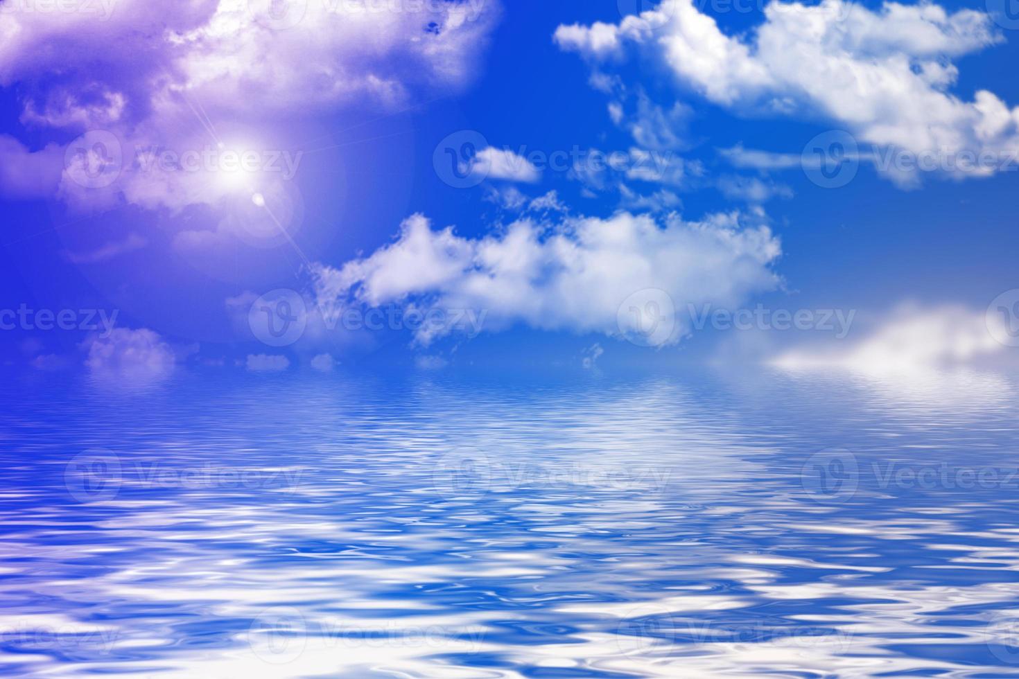 Blue and bright sky photo