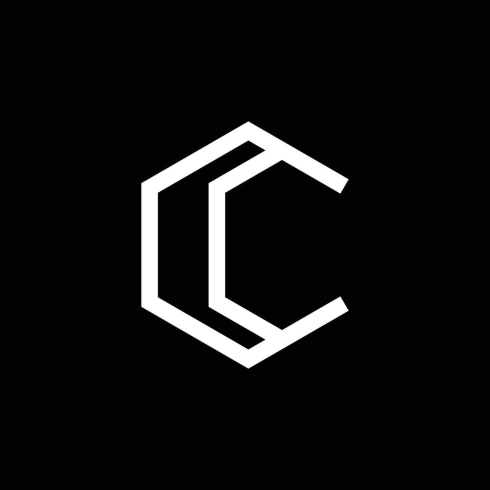 diseño moderno del logotipo de la letra c del monograma vector