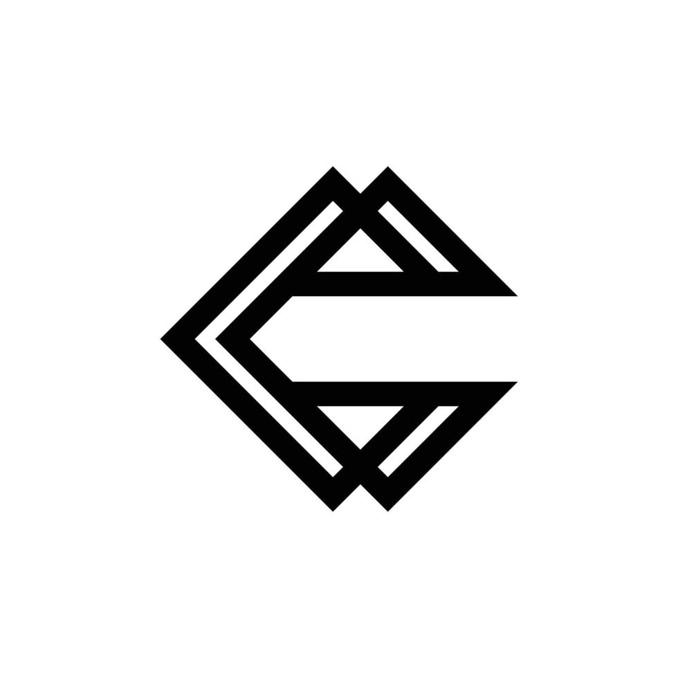 modern monogram letter C logo design vector