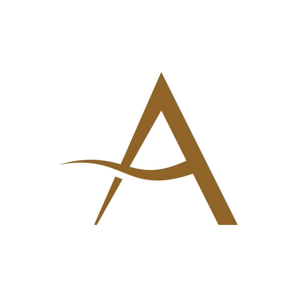 luxury letter A logo design vector