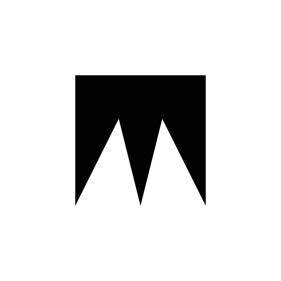 diseño moderno del logotipo de la letra m del monograma vector