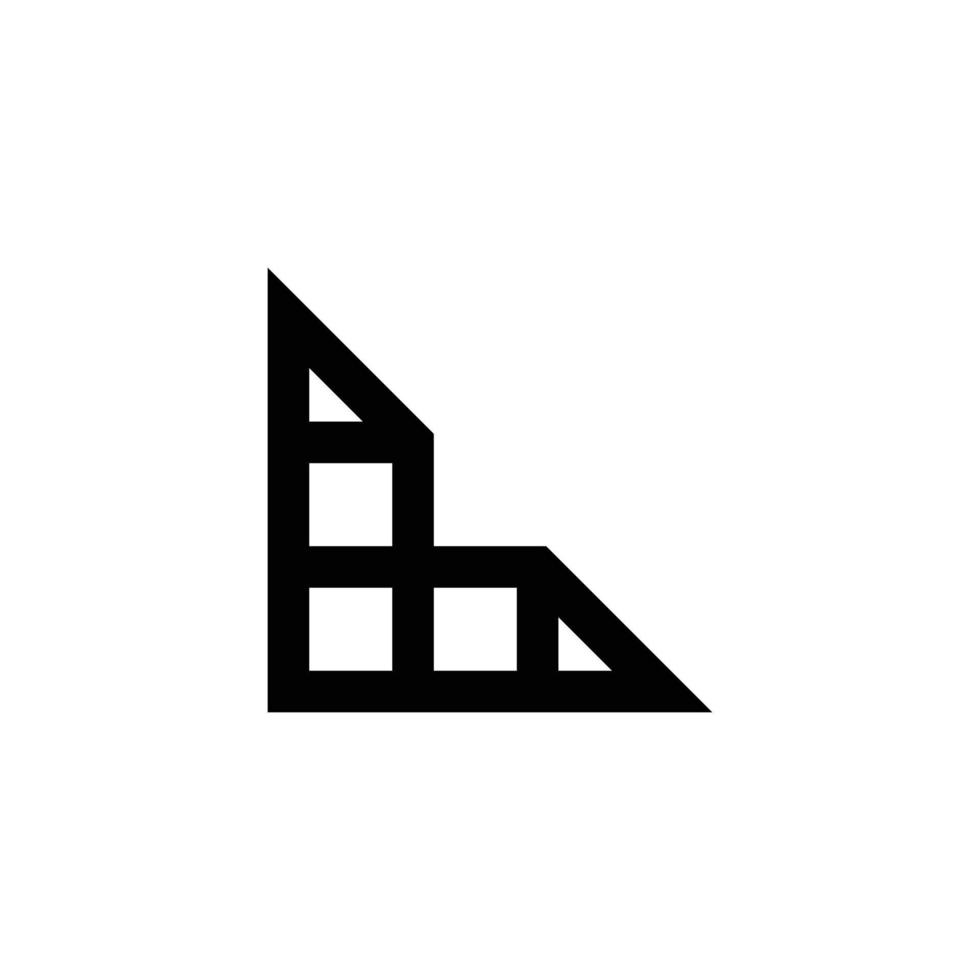 diseño moderno del logotipo de la letra l del monograma vector