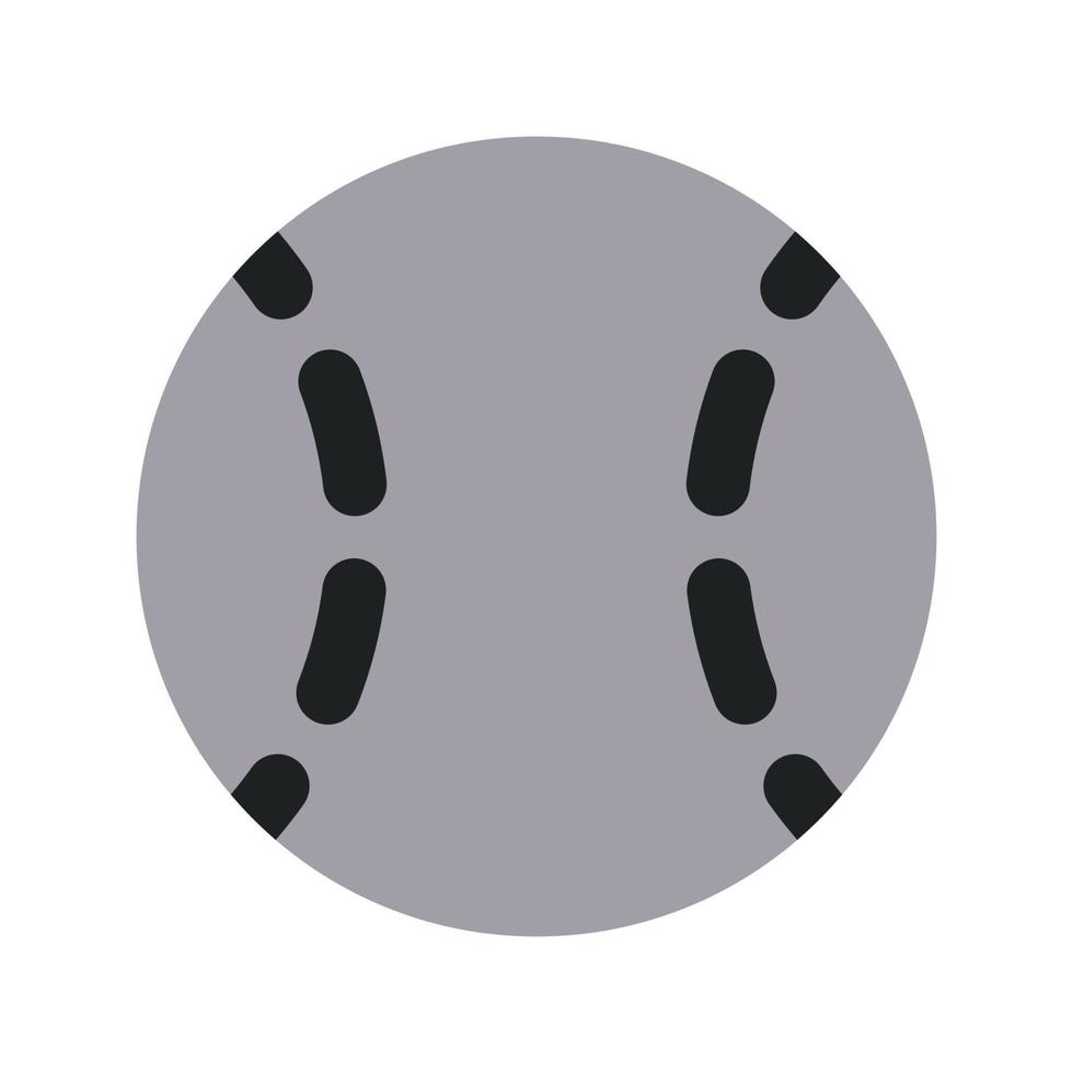 Base Ball with Two Tone Color vector