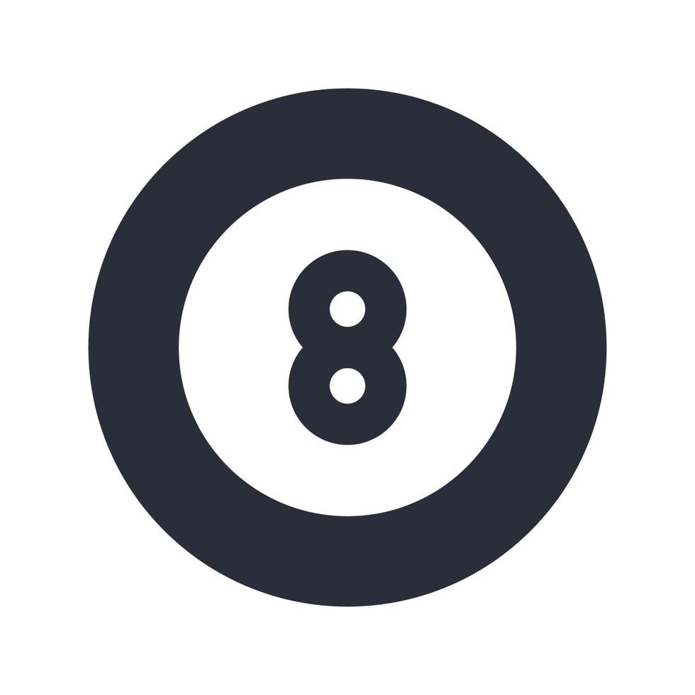 Billiard Icon with Flat Style vector
