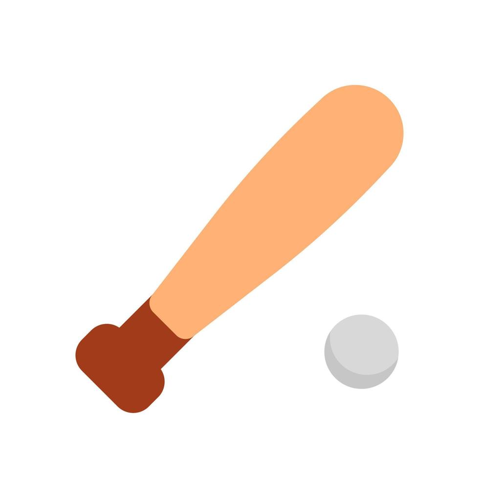 Base Ball Icon with Flat Style vector