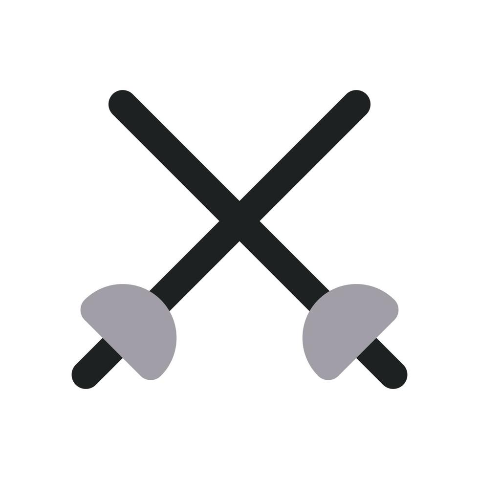 Fencing Icon with Two Tone Color vector