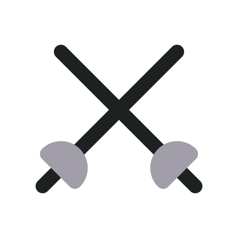 Fencing Icon with Two Tone Color vector