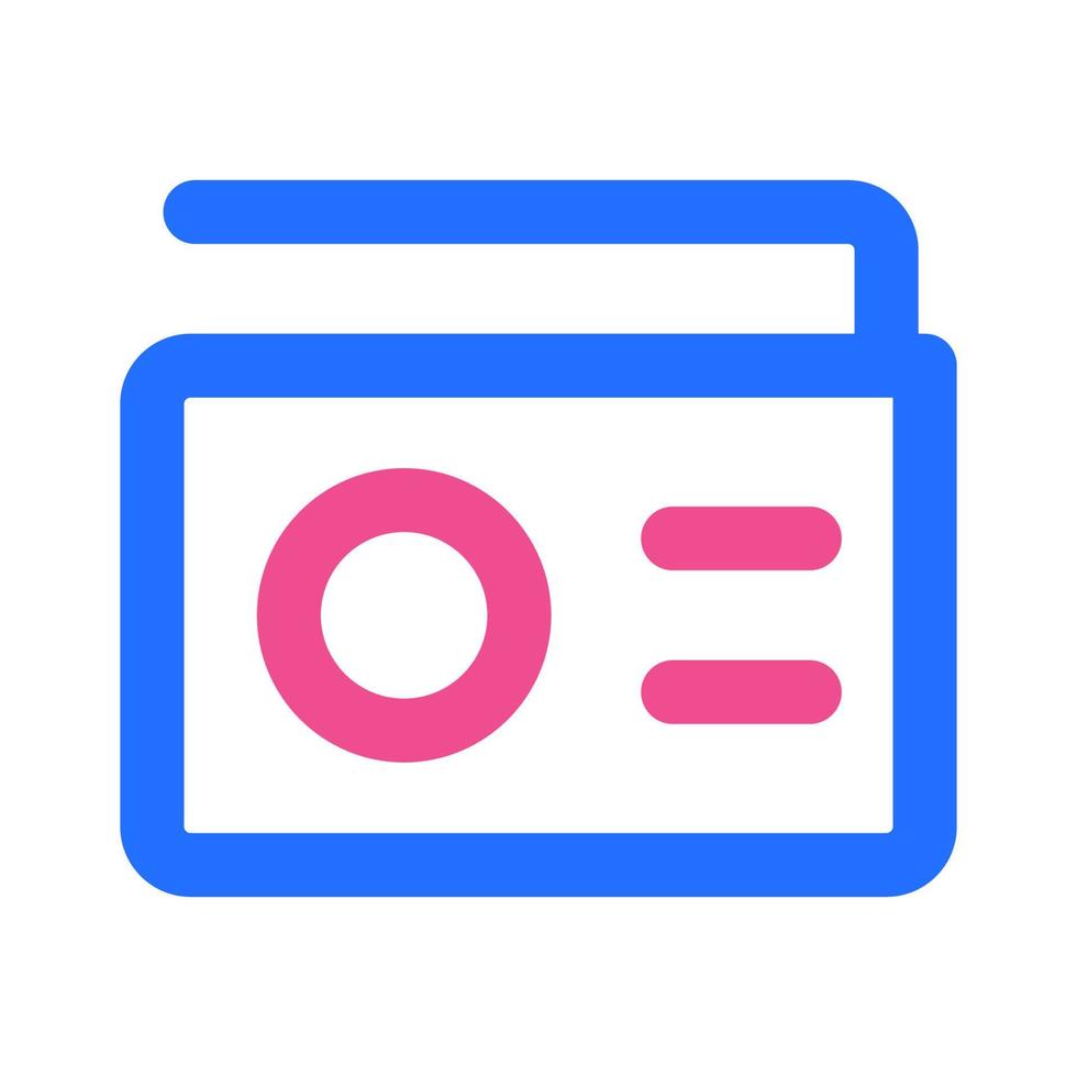 Radio Icon with Two Tone Color vector