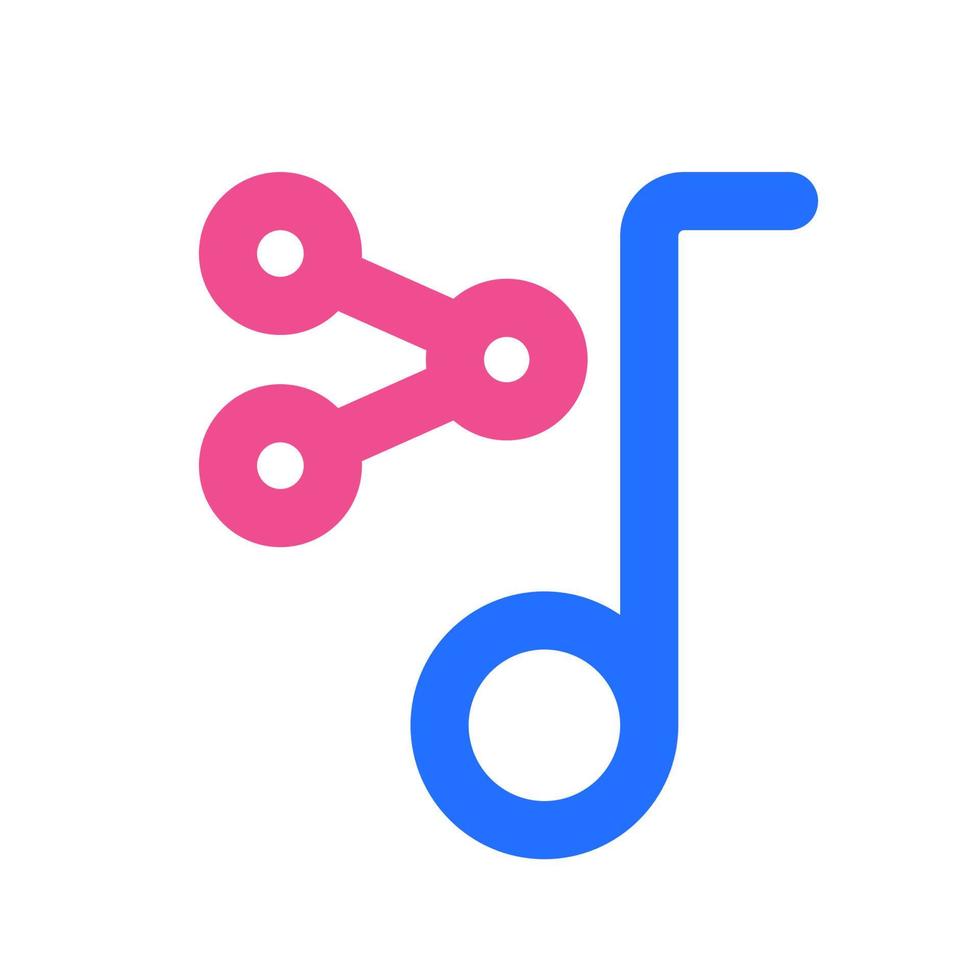 Music Tone Icon Two Tone Color 10030335 Vector Art at Vecteezy