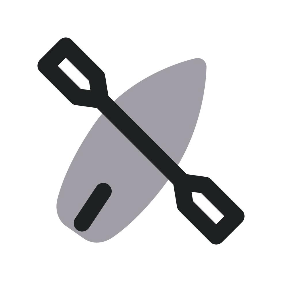 Canoe Icon with Two Tone Color vector