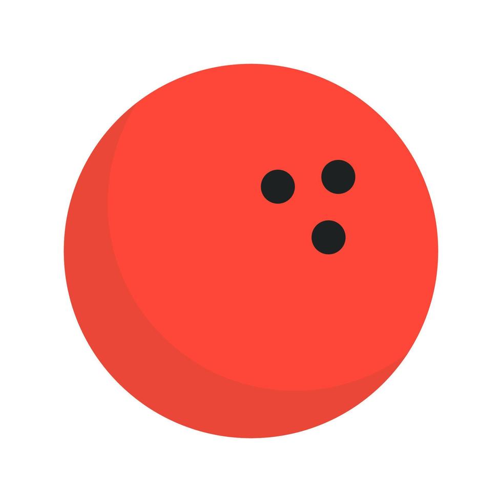 Bowling Icon with Flat Style vector