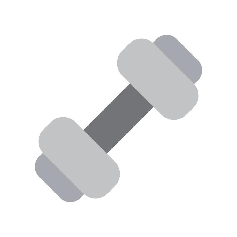 Weightlifting Icon with Flat Style vector