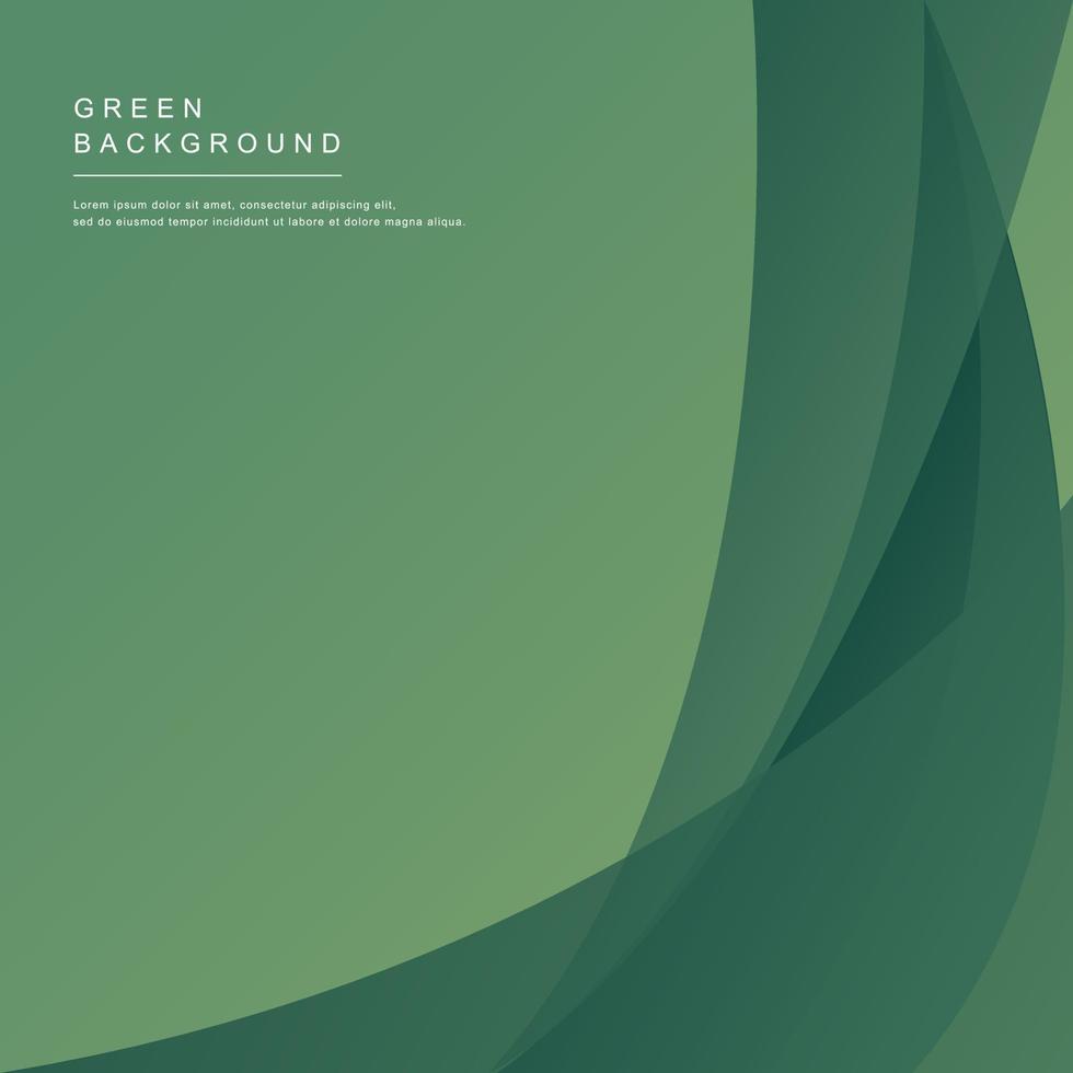 Abstract green background with shape. Vector illustration. EPS 10.