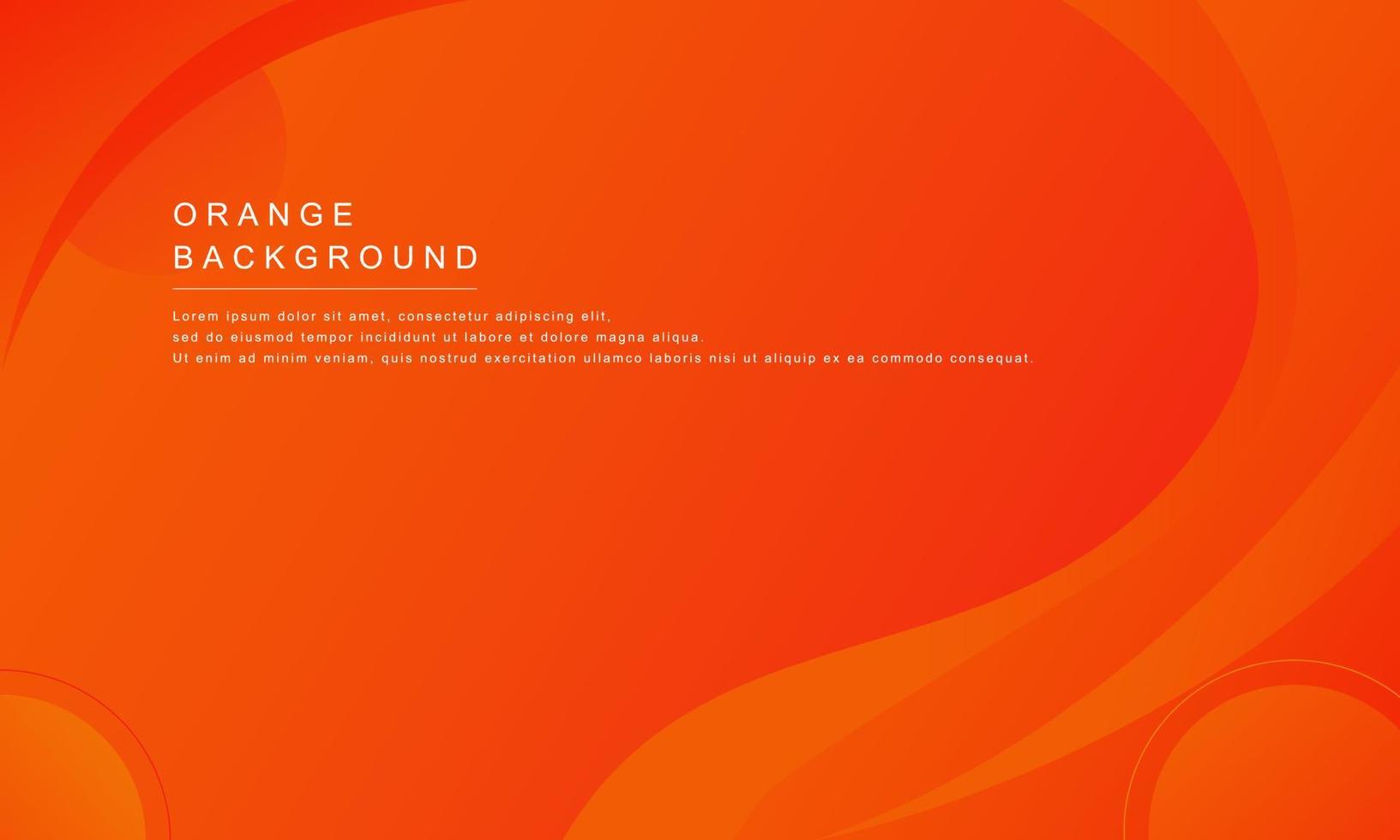Orange geometric background. Orange elements with fluid gradient. Dynamic shapes composition. Vector illustration. EPS 10.
