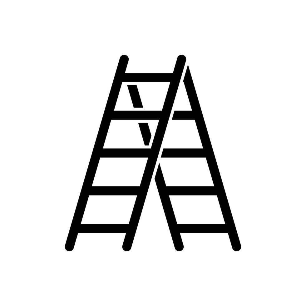 step ladder icon vector